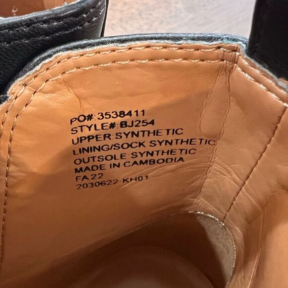 Elegant Black Slip-On Ankle Boots Block Heel Size 8.5 Workwear Minimalist J.Crew - Picture 3 of 8